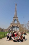 In front of the Eiffel Tower, March 2014.